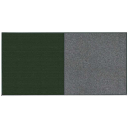 United Visual Products Enclosed Corkboard, 1 Door, 48"x36", 4" Fra UV3409-BLACK-CORK